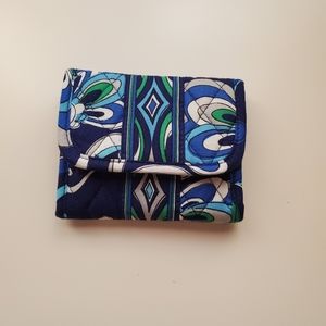 Vera Bradley Trifold Wallet in Mediterranean Blue